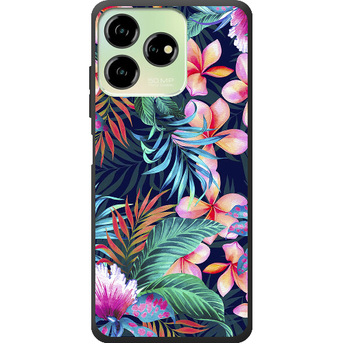 Чехол BoxFace ZTE Blade V50 Design 4G flowers in the tropics