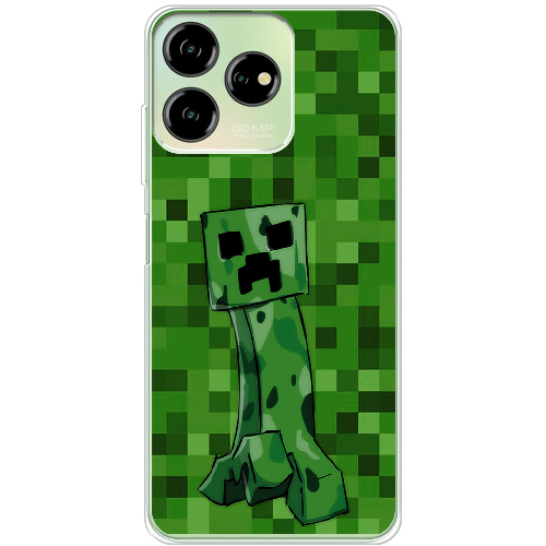 Чехол BoxFace ZTE Blade V50 Design 4G Minecraft Creeper