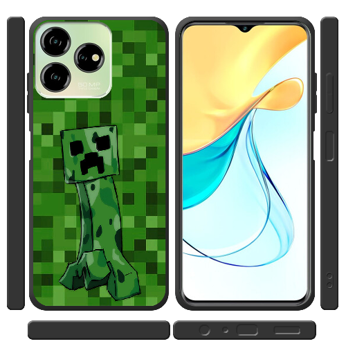 Чехол BoxFace ZTE Blade V50 Design 4G Minecraft Creeper