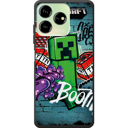 Чехол BoxFace ZTE Blade V50 Design 4G Minecraft Graffiti