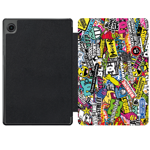 Чехол для Samsung Galaxy Tab A9 X110/X115 8.7" Multicolored Inscriptions