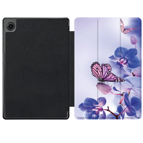 Чехол для Samsung Galaxy Tab A9 X110/X115 8.7" Метелик на орхідеях