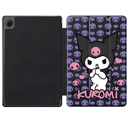 Чехол для Samsung Galaxy Tab A9 X110/X115 8.7" Kuromi Purple Skull