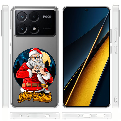 Чехол BoxFace Poco X6 Pro 5G Cool Santa and heart