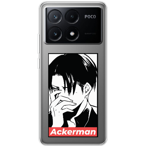 Чехол BoxFace Poco X6 Pro 5G Attack On Titan - Ackerman