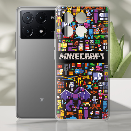 Чехол BoxFace Poco X6 Pro 5G Minecraft Mobbery