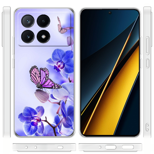 Чехол BoxFace Poco X6 Pro 5G Orchids and Butterflies
