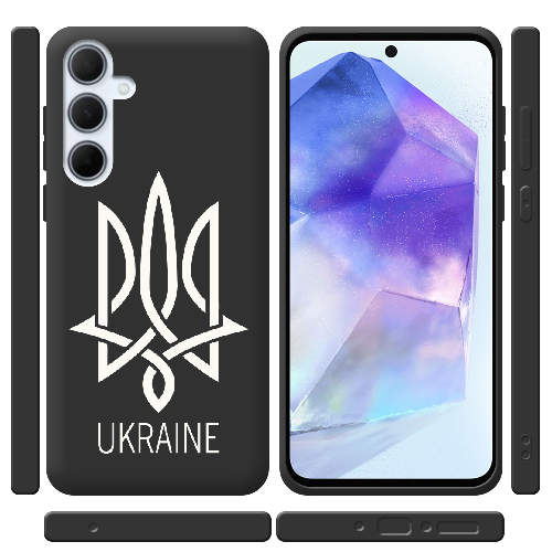 Чехол BoxFace Samsung Galaxy A35 5G (A356) Тризуб монограмма UKRAINE