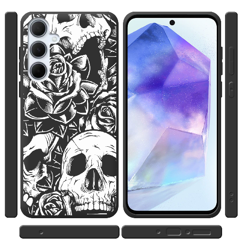 Чехол BoxFace Samsung Galaxy A35 5G (A356) Skull and Roses