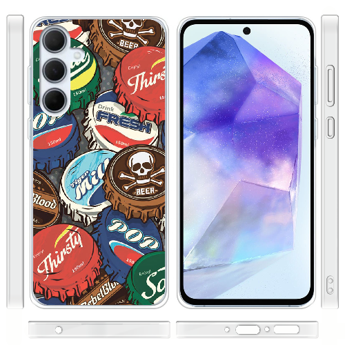 Чехол BoxFace Samsung Galaxy A35 5G (A356) Drink Lids