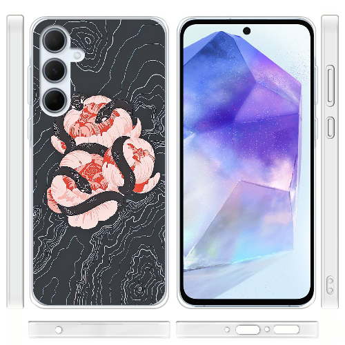 Чехол BoxFace Samsung Galaxy A35 5G (A356) Snake Rose