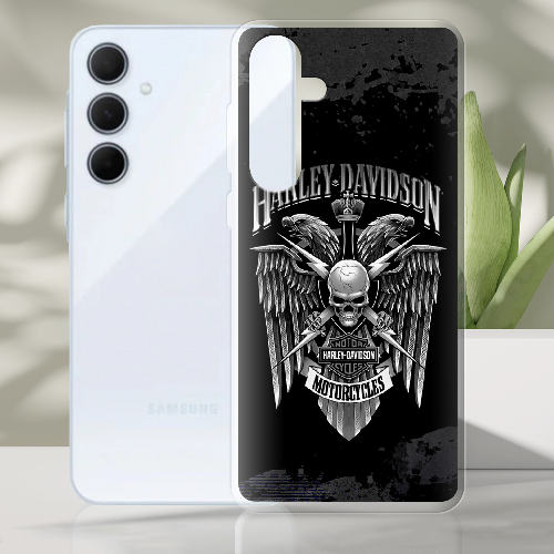 Чехол BoxFace Samsung Galaxy A35 5G (A356) Harley Davidson skull and eagles
