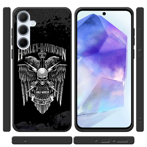 Чехол BoxFace Samsung Galaxy A35 5G (A356) Harley Davidson skull and eagles