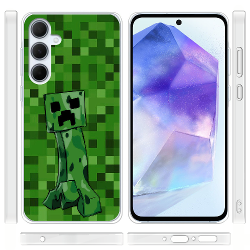 Чехол BoxFace Samsung Galaxy A35 5G (A356) Minecraft Creeper