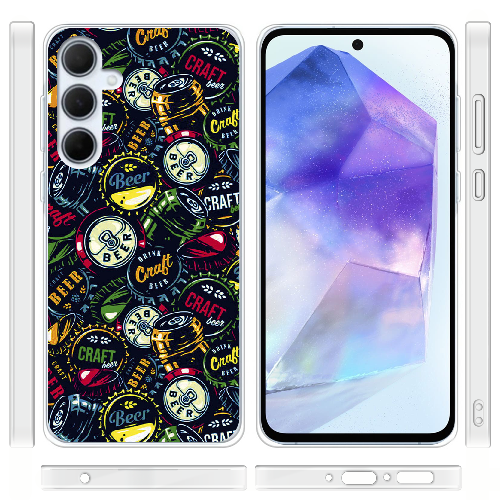 Чехол BoxFace Samsung Galaxy A35 5G (A356) Bottle Caps