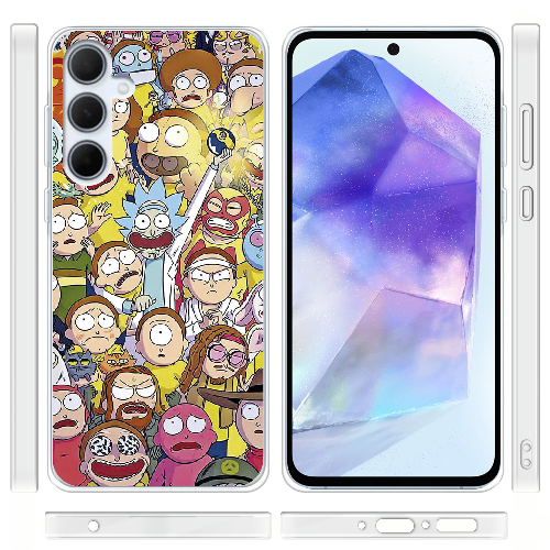 Чехол BoxFace Samsung Galaxy A35 5G (A356) Rick and Morty все герои