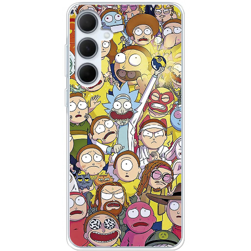 Чехол BoxFace Samsung Galaxy A35 5G (A356) Rick and Morty все герои