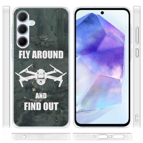 Чехол BoxFace Samsung Galaxy A35 5G (A356) Дрон Fly Around