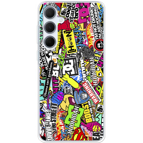 Чехол BoxFace Samsung Galaxy A35 5G (A356) Multicolored Inscriptions