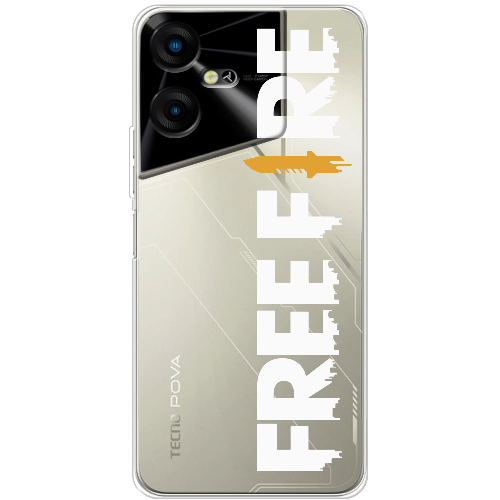 Чехол BoxFace Tecno POVA Neo 3 Белый Free Fire