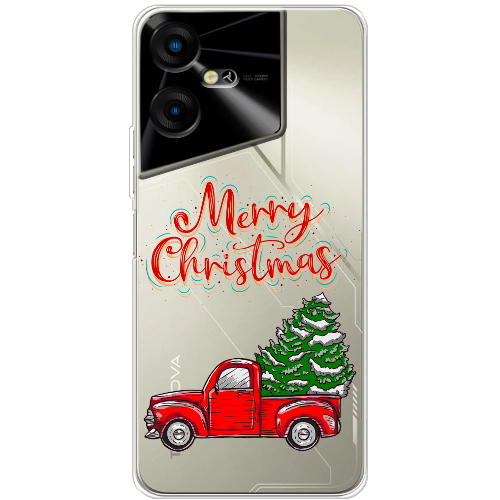 Чехол BoxFace Tecno POVA Neo 3 Holiday Car Merry Christmas