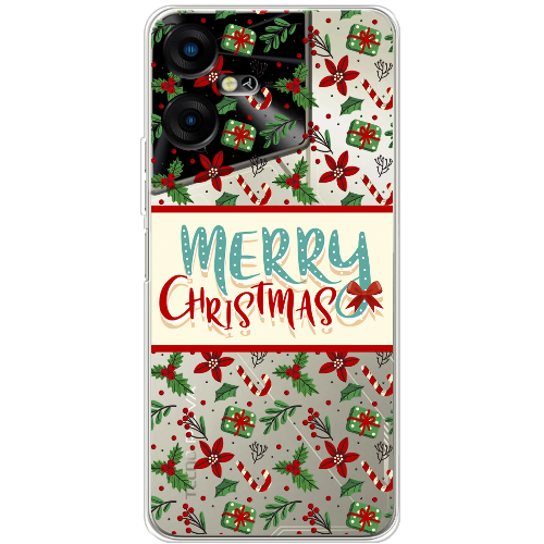 Чехол BoxFace Tecno POVA Neo 3 Vintage Christmas Congratulation