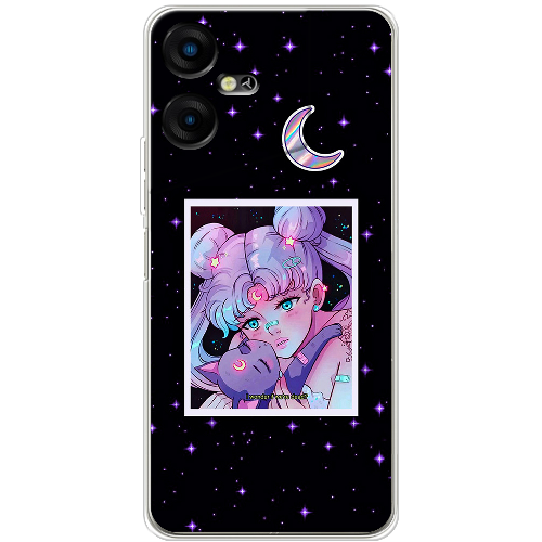 Чехол BoxFace Tecno POVA Neo 3 Sailor Moon night