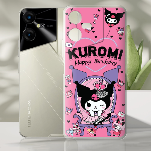 Чехол BoxFace Tecno POVA Neo 3 День народження Kuromi