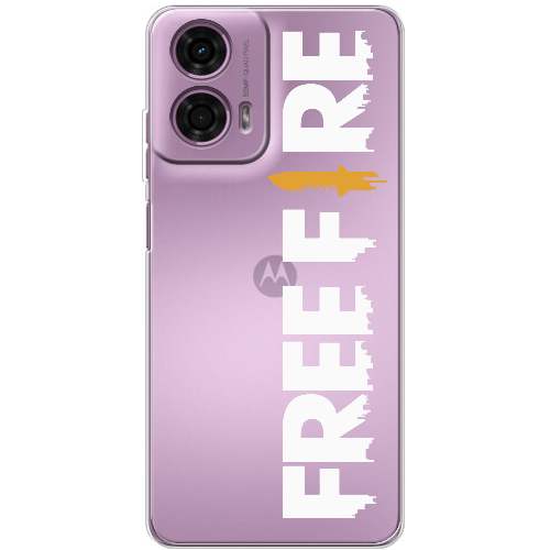 Чехол BoxFace Motorola G24 Белый Free Fire