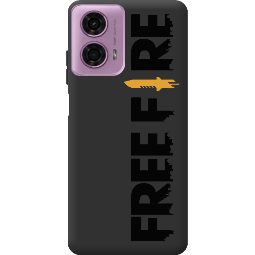 Чехол BoxFace Motorola G24 Черный Free Fire