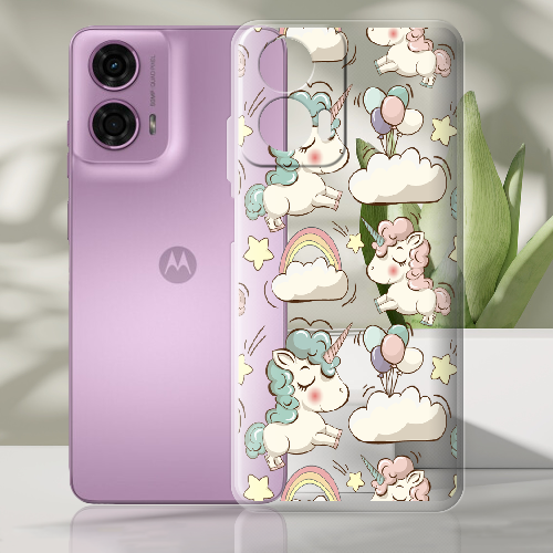 Чехол BoxFace Motorola G24 Unicorns