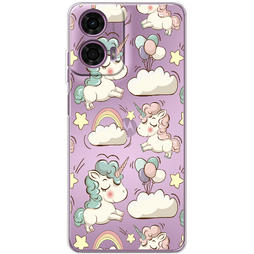 Чехол BoxFace Motorola G24 Unicorns