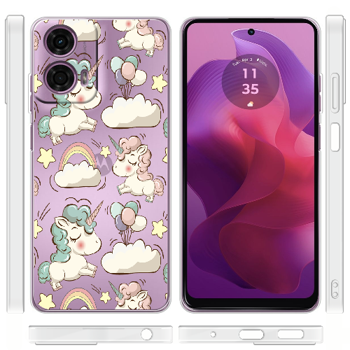 Чехол BoxFace Motorola G24 Unicorns