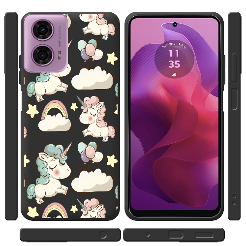 Чехол BoxFace Motorola G24 Unicorns