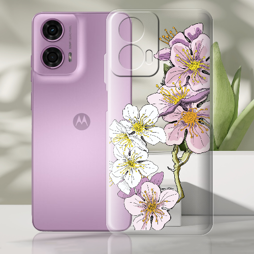 Чехол BoxFace Motorola G24 Cherry Blossom