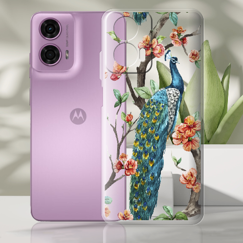 Чехол BoxFace Motorola G24 Noble Peacock