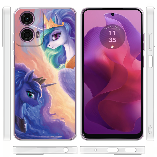 Чехол BoxFace Motorola G24 My Little Pony Rarity Princess Luna