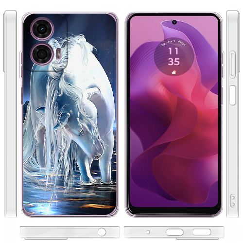 Чехол BoxFace Motorola G24 White Horse