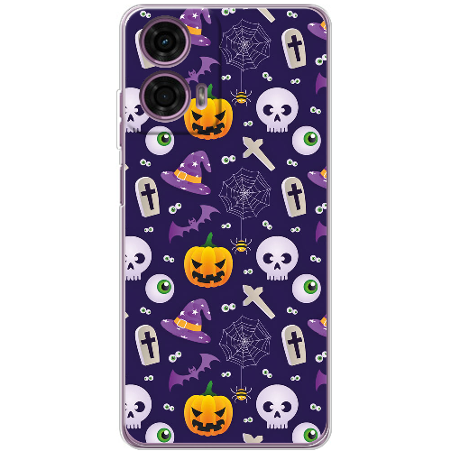 Чехол BoxFace Motorola G24 Halloween Purple Mood