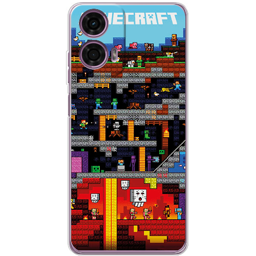 Чехол BoxFace Motorola G24 Minecraft Lode Runner