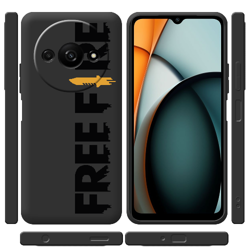 Чехол BoxFace Xiaomi Redmi A3 Черный Free Fire