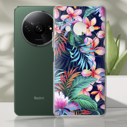 Чехол BoxFace Xiaomi Redmi A3 flowers in the tropics