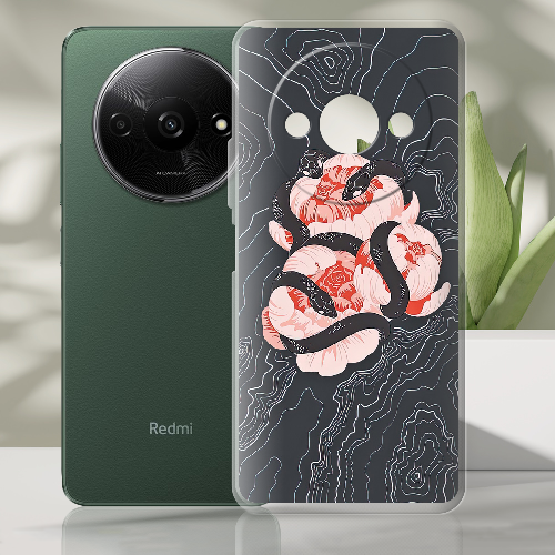 Чехол BoxFace Xiaomi Redmi A3 Snake Rose