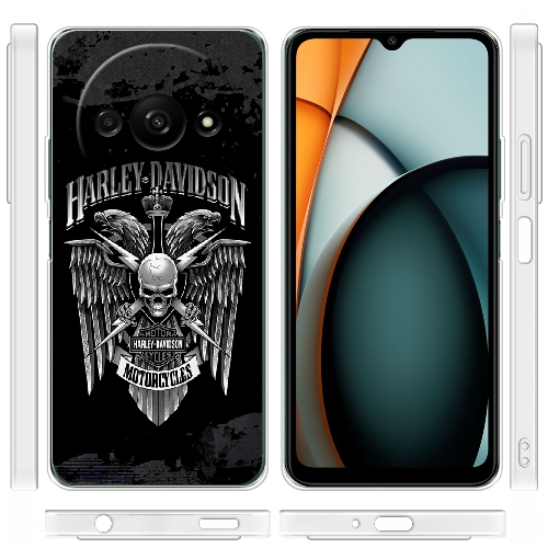 Чехол BoxFace Xiaomi Redmi A3 Harley Davidson skull and eagles