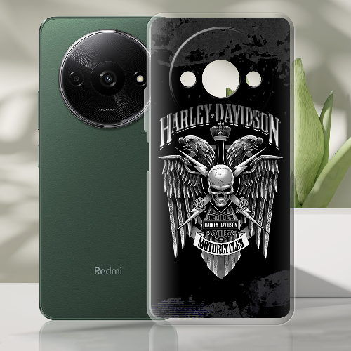 Чехол BoxFace Xiaomi Redmi A3 Harley Davidson skull and eagles