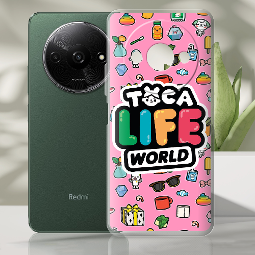 Чехол BoxFace Xiaomi Redmi A3 Toca Boca Life World