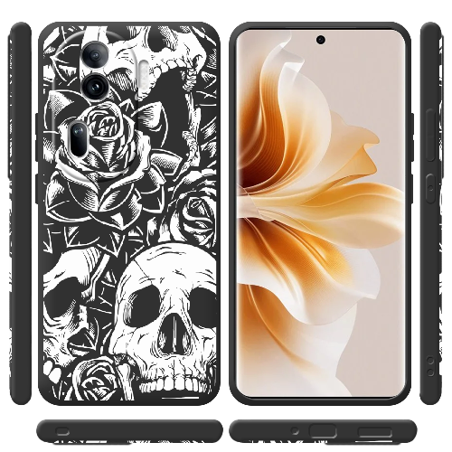 Чехол BoxFace OPPO Reno 11 Pro 5G Skull and Roses