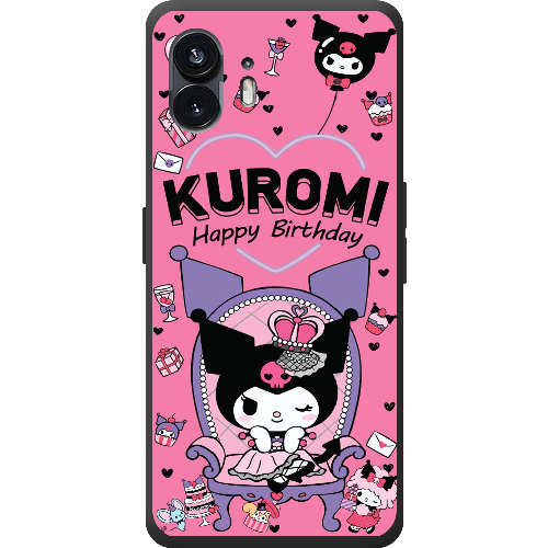 Чехол BoxFace Nothing Phone (2) День народження Kuromi