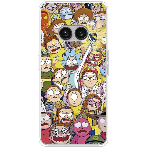 Чехол BoxFace Nothing Phone (2a) Rick and Morty все герои