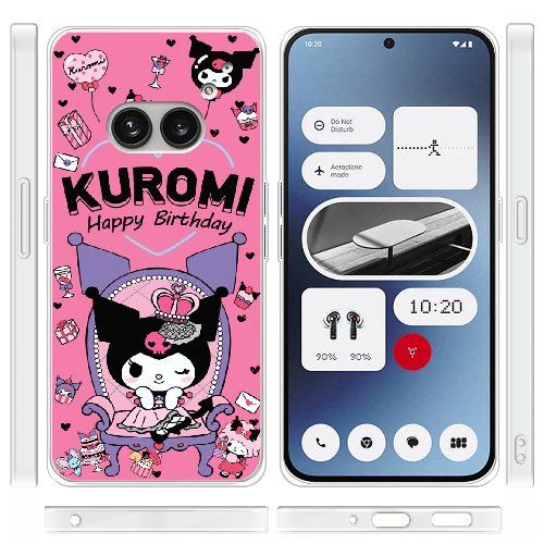 Чехол BoxFace Nothing Phone (2a) День народження Kuromi